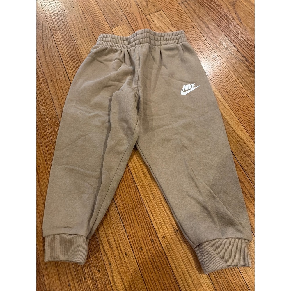 Nike Toddler Boys Tan Khaki Fleece Joggers Sweatpants 4T